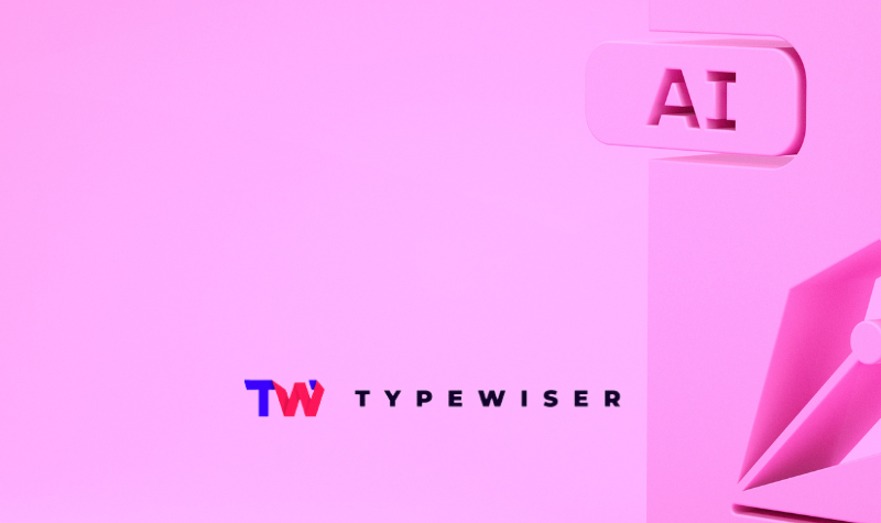 Pink image, AI written, AI documents, Typewiser